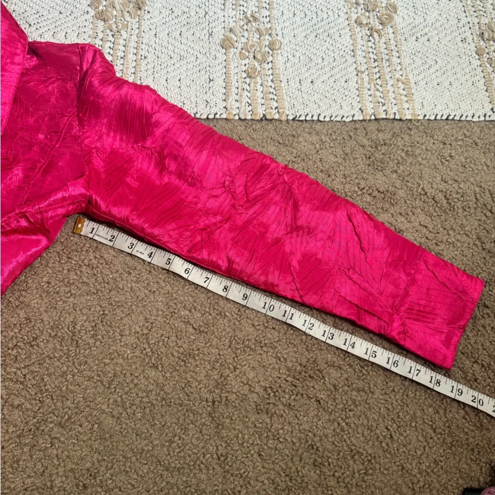 Bala Bala Hot Pink Top Blouse & Matching Jacket Set